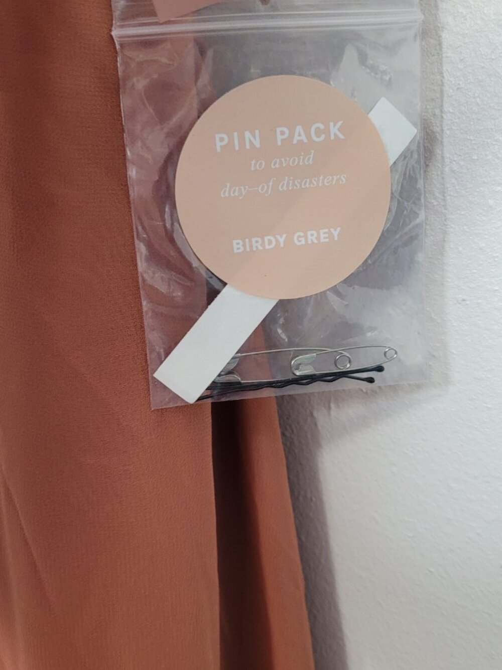 Birdy Grey KAIA DRESS CHIFFON TERRACOTTA bridesmaid long dress size 1x NWT - Picture 7 of 11